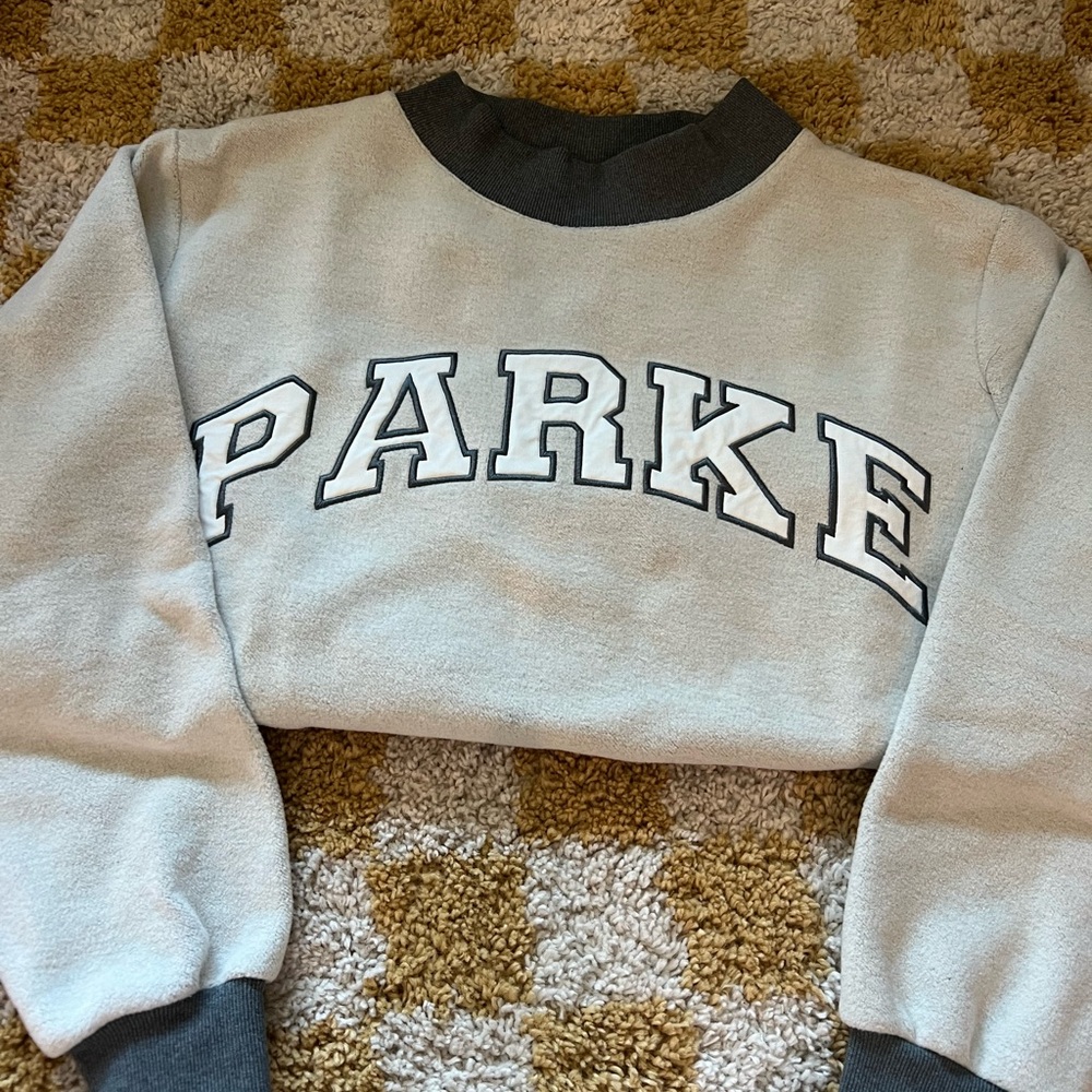 Parke inside out mockneck stormy gray l/xl